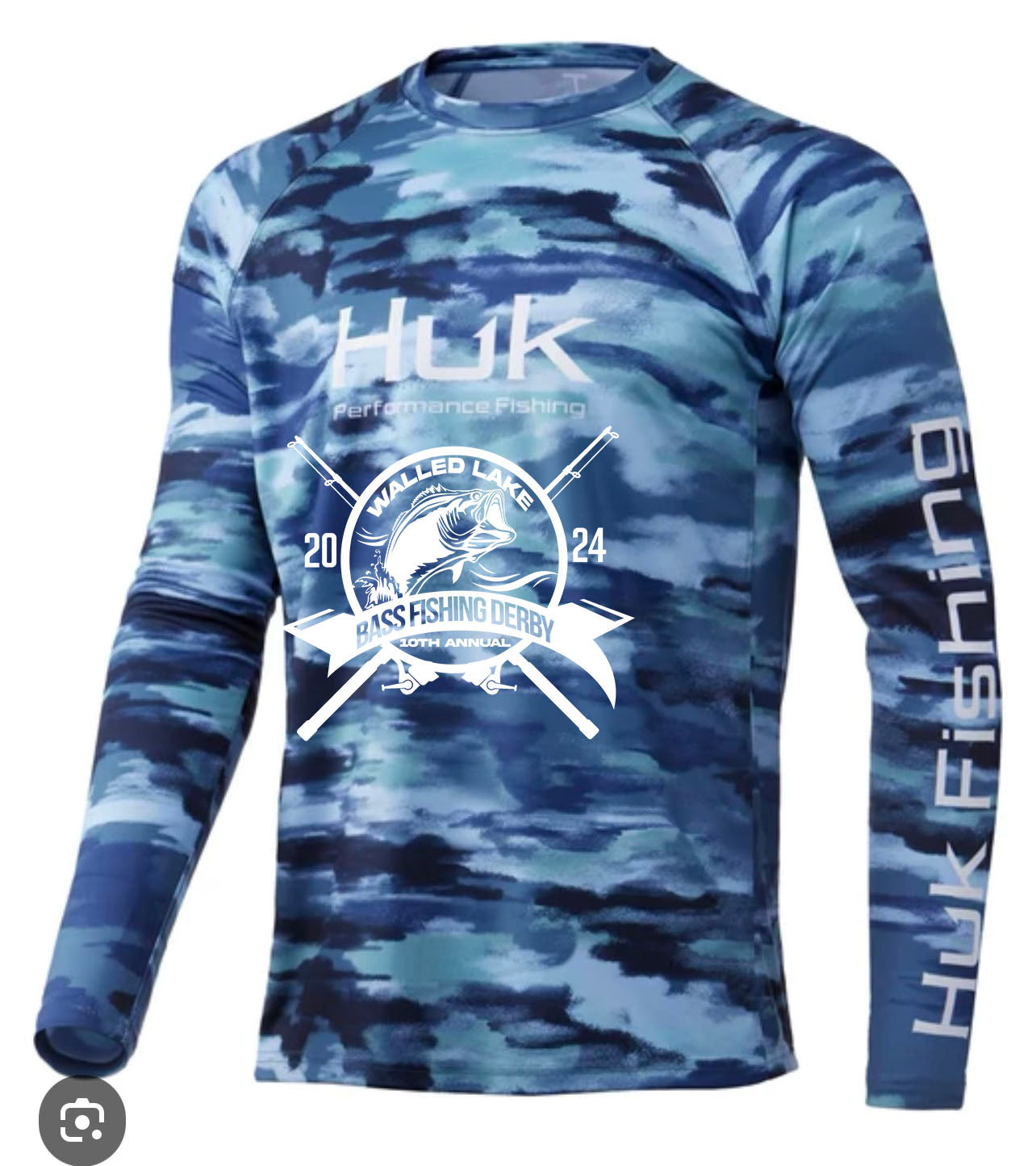 Blue Camo Long Sleeve