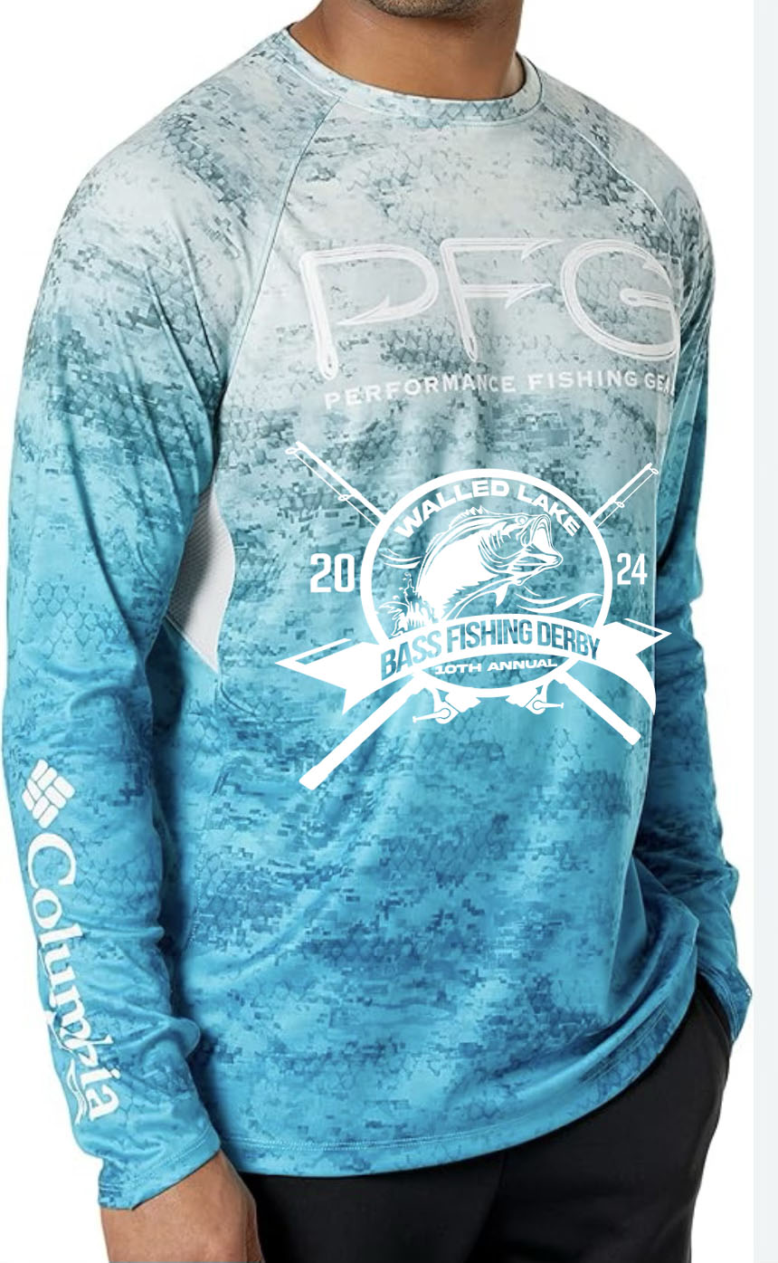 Light Blue SPF Performance Fishing Gear Long Sleeve