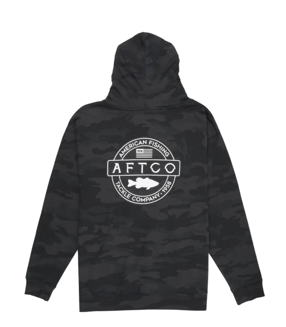 AFTCO Long Sleeve Black Camo